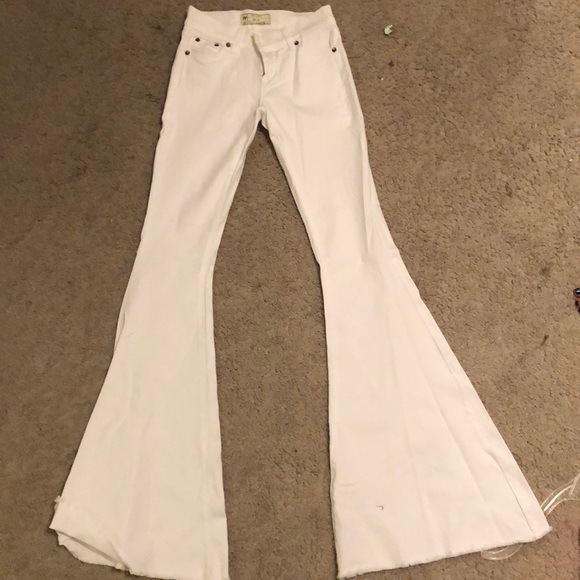 beige bell bottoms